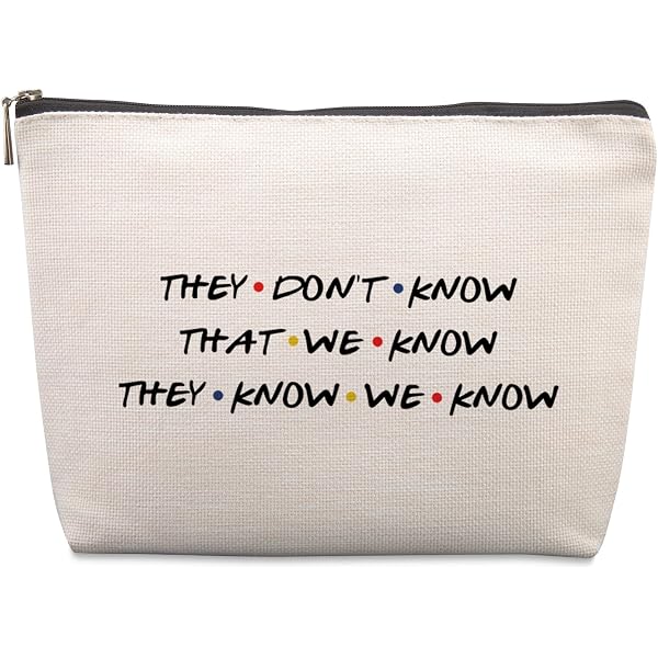 Make-up-Tasche "Like It Or Not You Are My Friend" – 23,5 X 17 Cm, Leinen, Für Frankie TV Show Fans