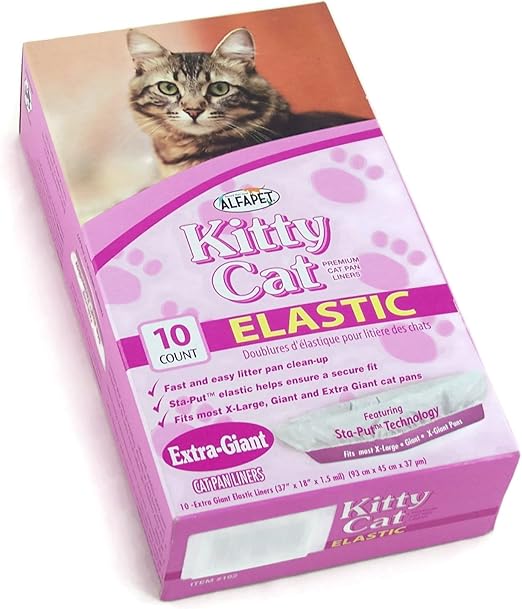kitty cat elastic litter box liners