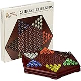 Chinese Checkers / Halma Wooden Game Set w/ Drawers and Marbles