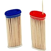 Chef Craft Select Bamboo Pocket Toothpicks, 60 Count 2 Piece Set, Natural
