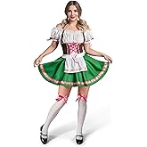 Spooktacular Creations Oktoberfest Outfits Women Costume, German Bavarian Dirndl Dress for Halloween Cosplay Beer Carnival