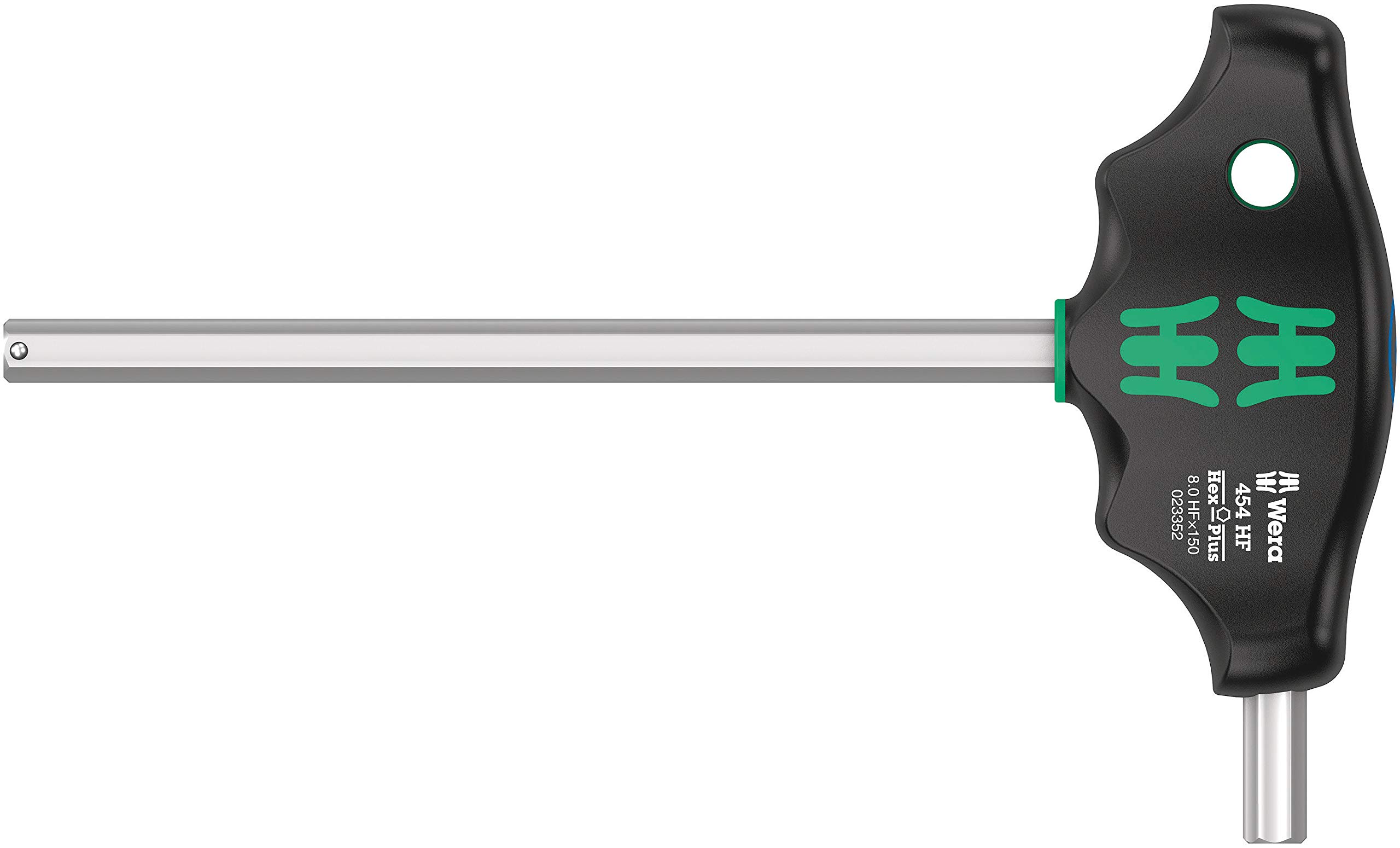 Wera 05023352001 454 HF T-Handle Hexagon Screwdriver Hex-Plus with Holding Function 8 x 150 mm