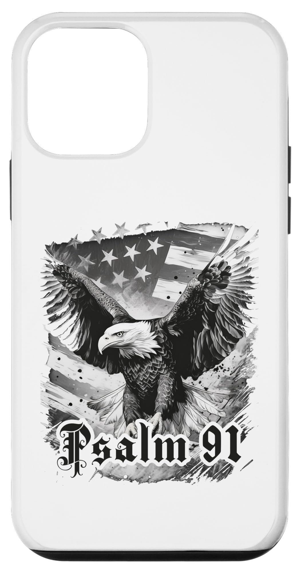 iPhone 12 mini Psalms 91 Bible Verse Protection & Blessing Eagle Flag USA Case