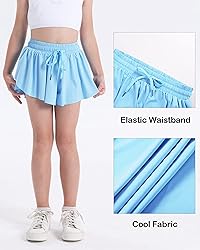 KEREDA Girls Flowy Shorts,Butterfly Shorts for Teen