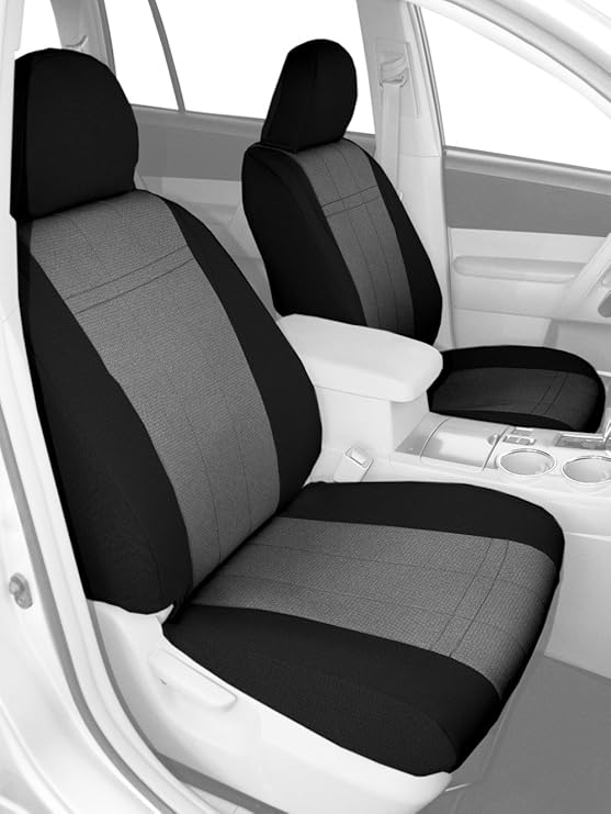 CalTrend Light Grey SportsTex Front Buckets Custom Fit Seat