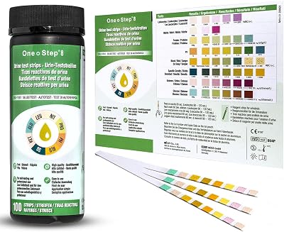 One Step 100 Urine Test Strips for UTI, 8 Parameter Dipsticks