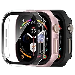 Adorve 3 Pack Tempered Glass Case for Apple Watch