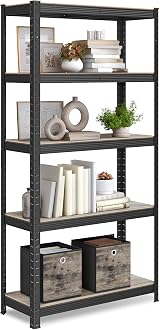 SONGMICS Shelving Unit 30 x 75 x 150 cm 650 kg Load Industrial Adjustable