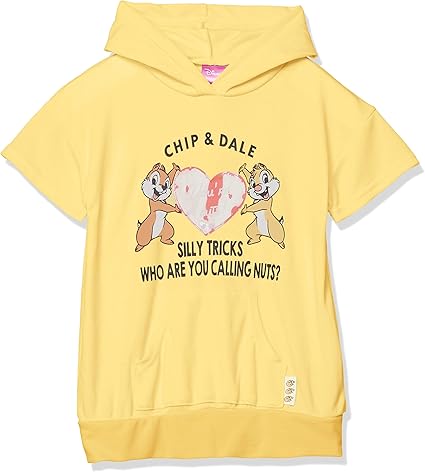 ディズニー チップ デール フード付き ワンピース 女の子 Chip N Dale イエロー 日本 130 日本サイズ130 相当 ワンピース チュニック 通販 Amazon