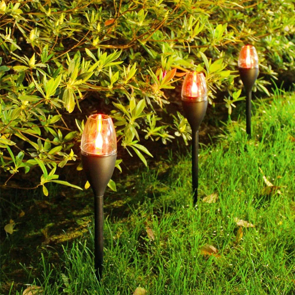 2 Pack Solar Candle Lights LED Garden Outdoor Waterproof
