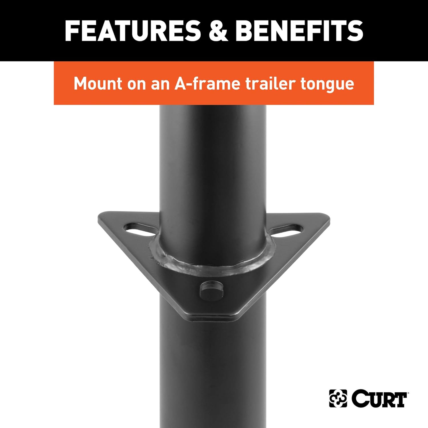CURT 28250 A-Frame Trailer Jack, 5,000 lbs, 14-1/8 Inches Vertical Travel: Automotive