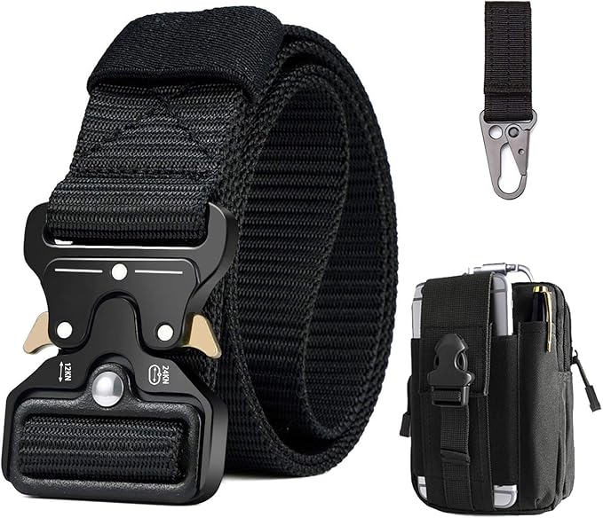 Bestkee Men Tactical Belt 1 5 Inch Heavy Duty Belt Cobra Buckle
