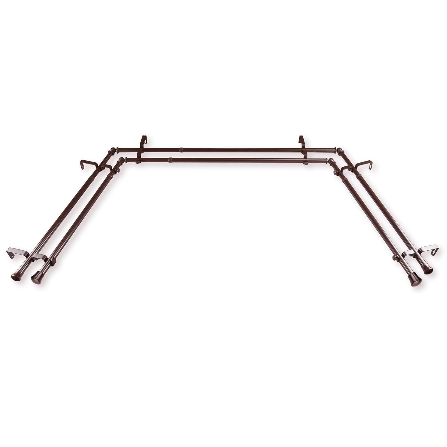 Rod Desyne 13 16 Bay 20 36 38 72 Black Double Curtain Set