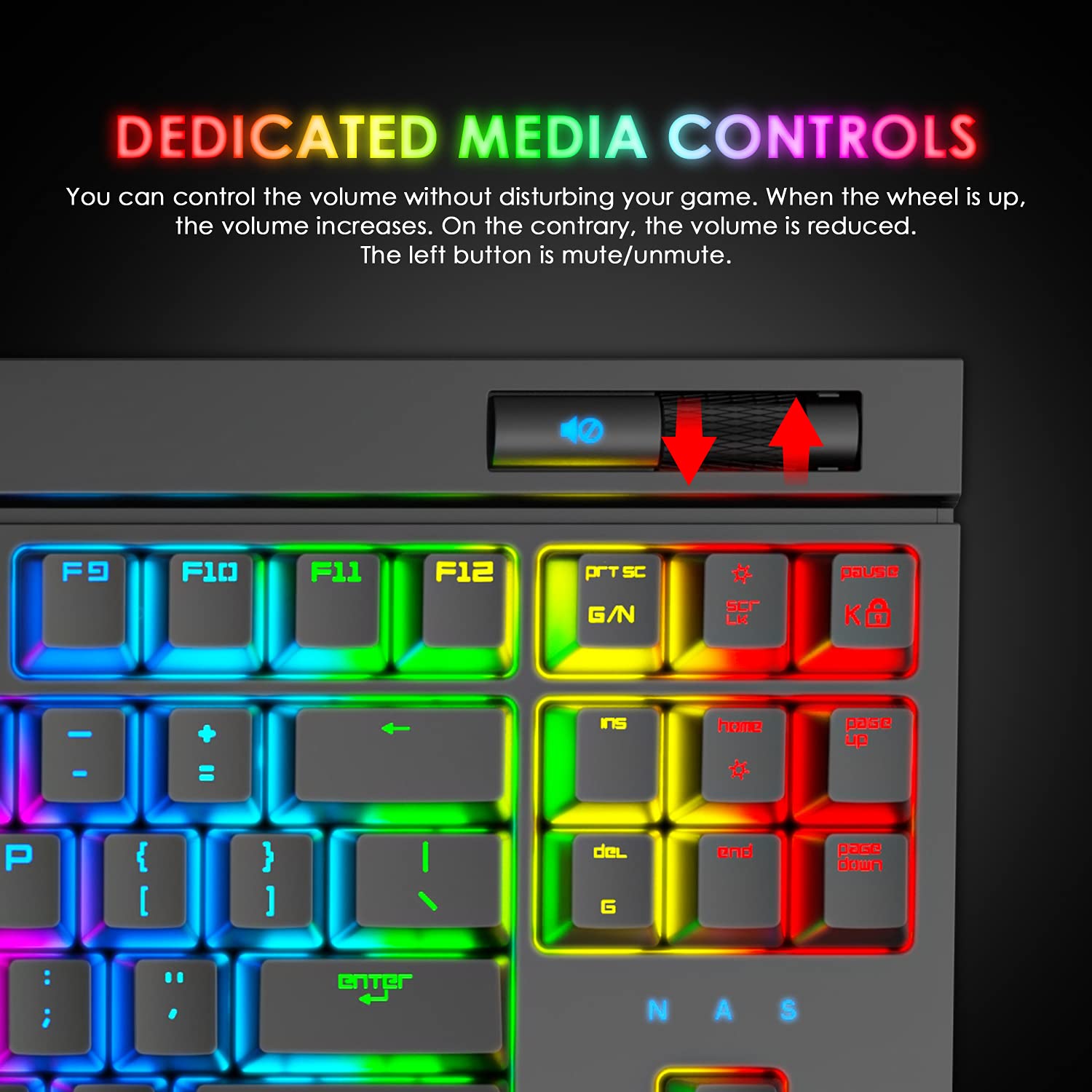 ZIYOU LANG Mechanical Gaming Keyboard,87 Keys Chroma RGB LED Backlit,Black Computer Keyboard,PU Wrist Rest,Multimedia Keys,Anti-ghosting Keys,Waterproof Light Up USB Wired Keyboard for PC Mac Xbox