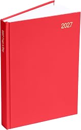 evelay 2027 Diary A4 A5 Page-a-Day Hardback Planner Burgundy view 3