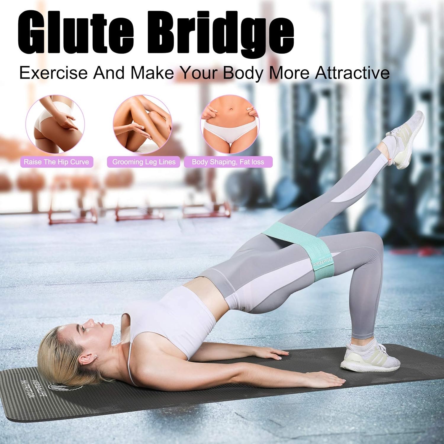 OlarHike Booty Bands for Working Out, 3 Fabric Resistance Bands Set for Legs and Butt, Non-Slip Workout Exercise Bands with Portable Carrying Bag, Glute Band for Women Fitness : Sports & Outdoors