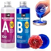 LET'S RESIN Silicone Molds Making Kit 30A, Platinum Cured Silicone | 21oz Blue Silicon for Making 2 Part Molds, Liquid Silicone Rubber Mixing Ratio 1:1 - Ideal for Resin Molds, 3D Molds DIY