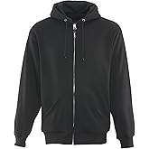 RefrigiWear Men’s Thermal Lined Full Zip Hooded Sweatshirt – Heavy Duty Fleece, Knit Lining, Pre-Shrunk, Front Pockets