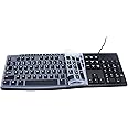JuYuish Ultra Thin Desktop PC Silicone Keyboard Cover Skin Protector Compatible for Logitech MK295 MK275 MK270 Wireless Keyboard, Logitech K200 K260 K270 MK200 MK260 Keyboard - Black