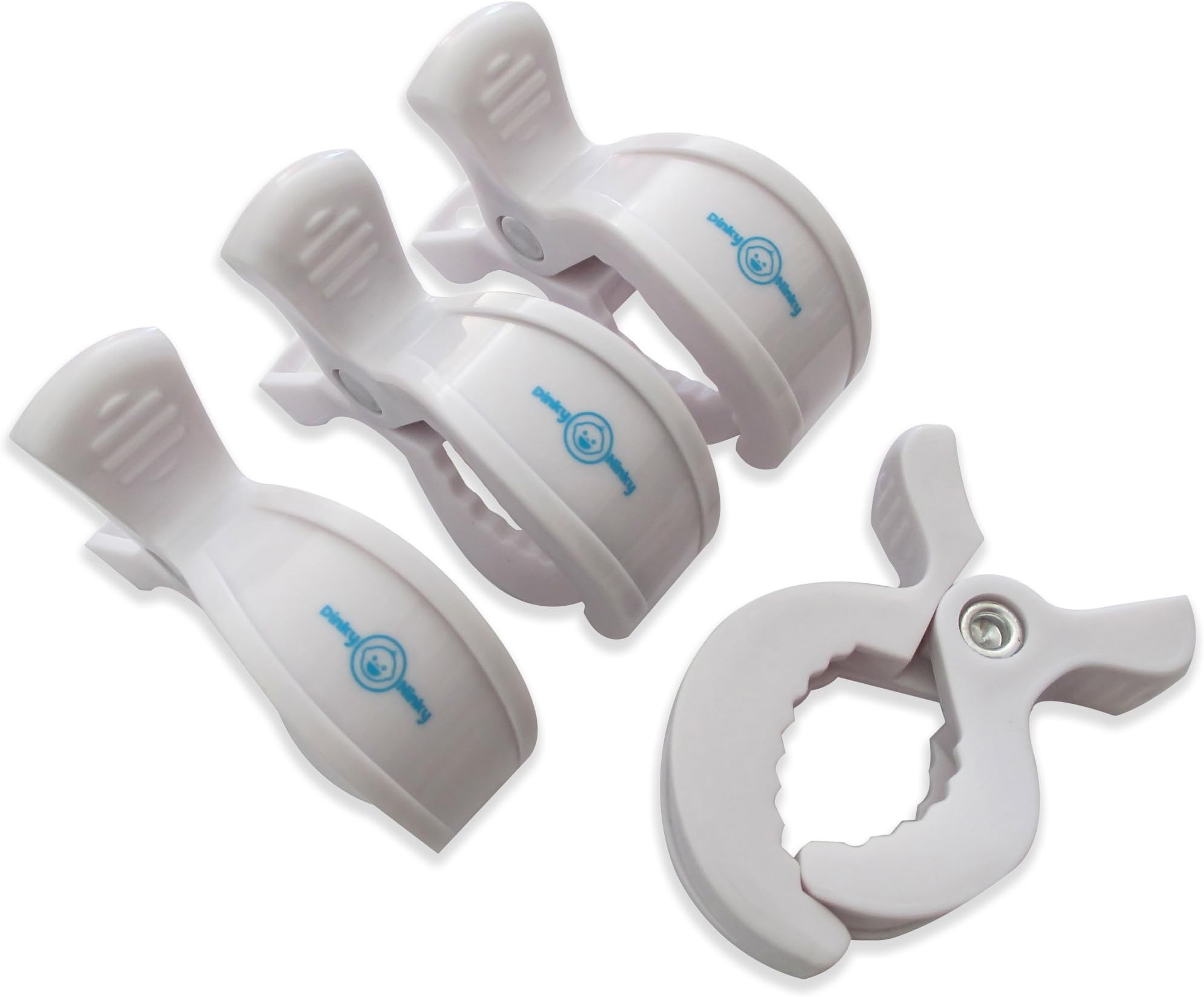 Stroller Clips to Hook Muslin Sun Shade to Canopy, Car Seat Cover Clip, Nursing Cover, Pram Toy Holder, Blanket Clamp - Best Baby Shower Registry Gift - Buggy Accessory