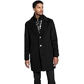 GUESS mens Gus Single Breasted Overcoat Quilted Bib