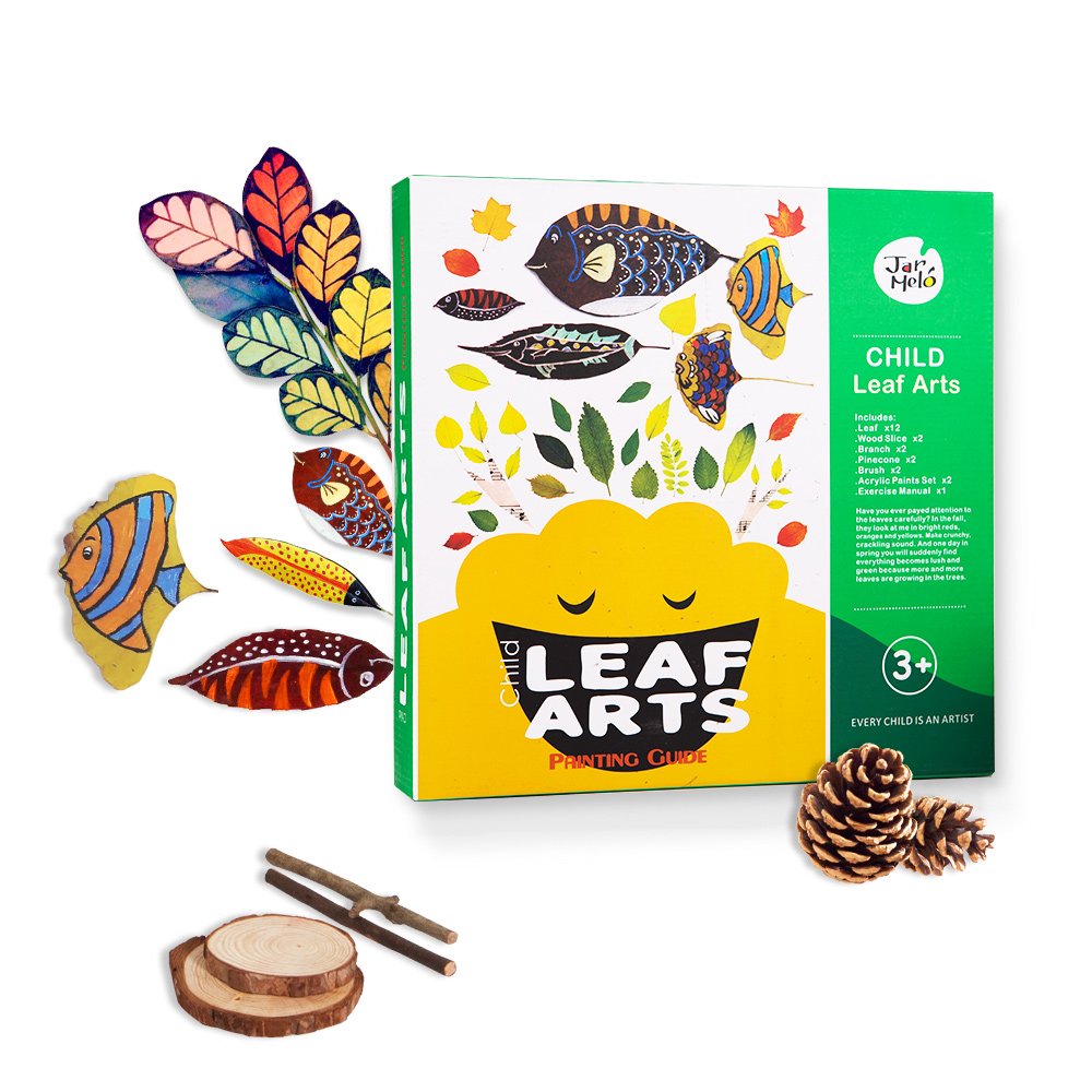 Amazon.com: Jar Melo Children's Leaf Arts Kit; Dooble in Leaves; Creative  Painting: Toys & Games