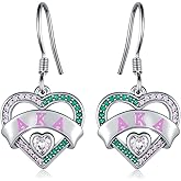 Fuguangju AKA Earrings for Women Aka Sorority Gifts For Women 925 Sterling Silver AKA Paraphernalia