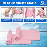 Sukeen 4 Pack Cooling Towel 40x12 In Premium Quick Dry Neck Wraps view 3
