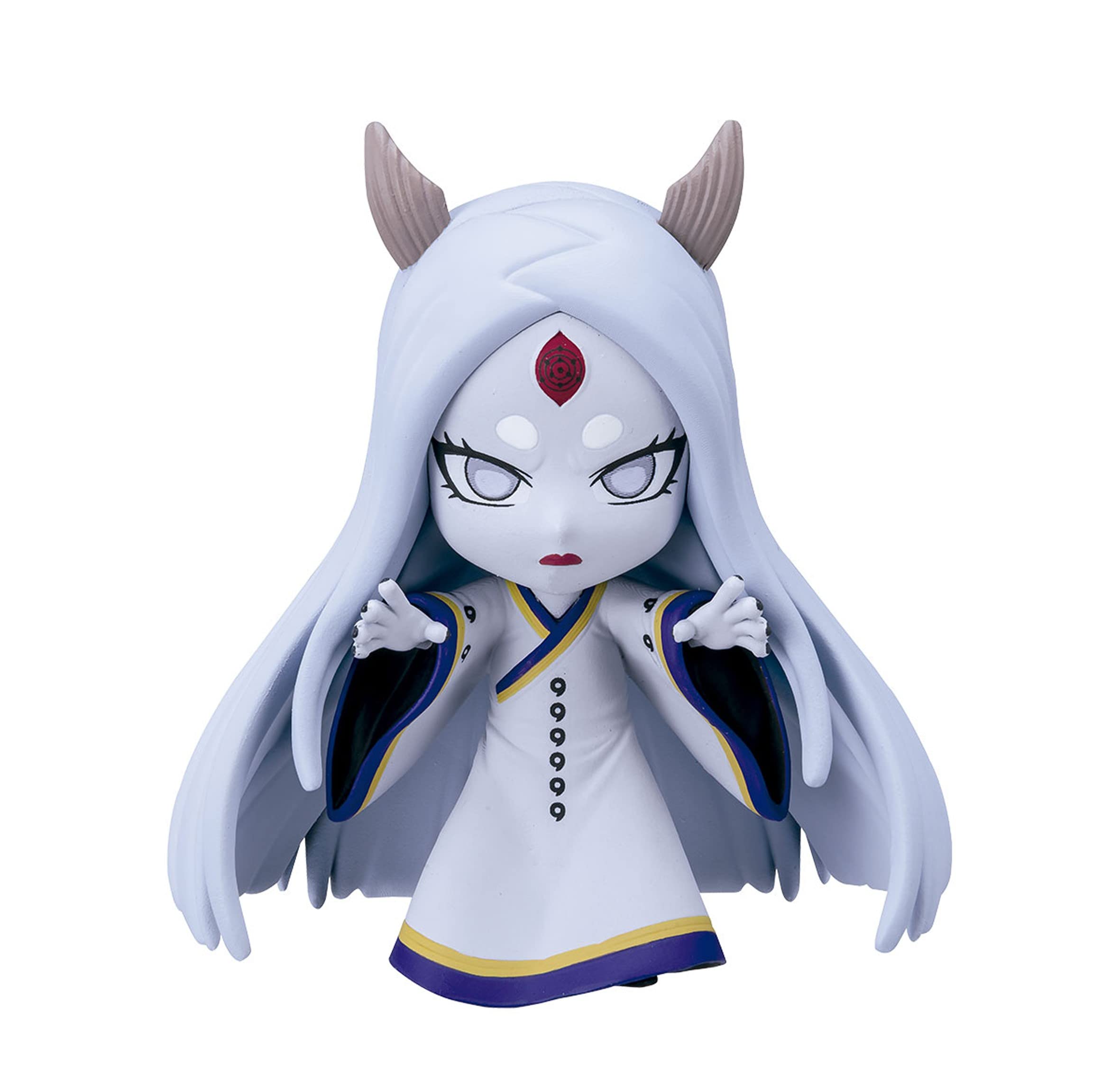 BANDAI Chibi Masters Bandai Kaguya Ōtsutsuki Anime Figure | 8cm Anime Merch Kaguya Toy In Action Pose | Mini Figurine In Window Box | Bandai Collectable Naruto Figures Make Great Anime Gifts