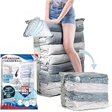 TAILI Extra Large Vacuum Storage Bags Cube 6 Jumbo for Bedding Clothing