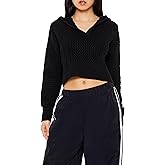 Forever 21 Womens Cable Knit Hooded Sweater