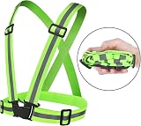 URAQT 2 Pack Reflective Vest and 4 Wristbands High Visibility Safety Gear view 2