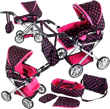 Kinderwagen Puppe Babypuppenwagen Farbwahl Kinderplaypuppenkarre Neu Puppenwagen Baby Puppen Kp0200g Amazon De Spielzeug
