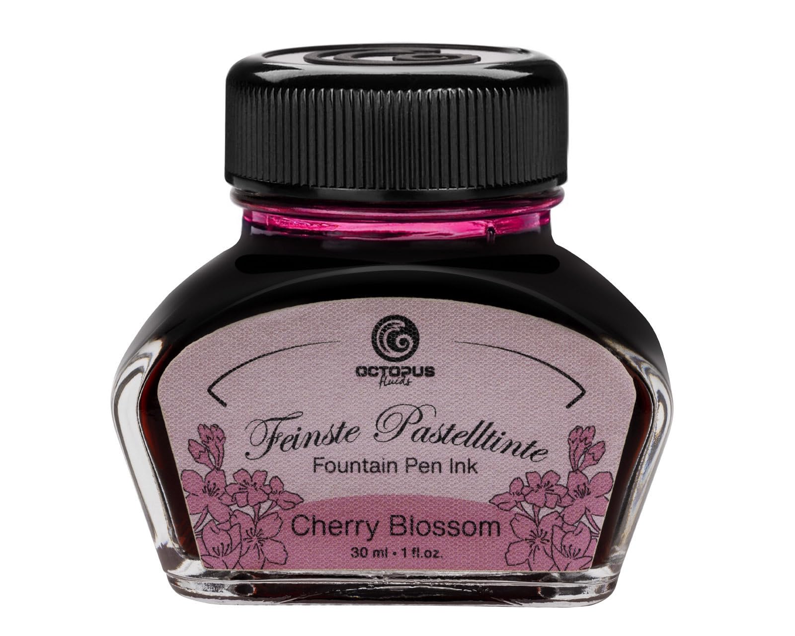 Fountain Pen Ink Pastel Rose "Cherry Blossom" 30ml, Calligraphy Ink, Writing Ink for Glass nibs
