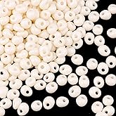 Yholin 4000pcs Glass Seed Beads Bulk, 3x6mm Teardrop Shape Lotus root color Seed Beads Small Pony Beads for DIY Craft Projects Bracelets Necklace Jewelry Making