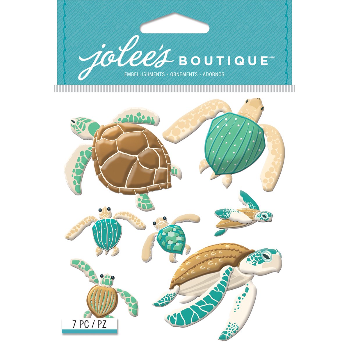 Jolees Boutique Dimensional Stickers, Multi-Colour, 14.6 x 10.41 x 0.38 cm