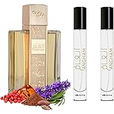 Equivalence Angham Perfume for Men and Women | Long Lasting Summer Cologne |Oriental Vanilla |Unique Aromatic Scent | 2 Bottles 10ml | Large Bottle Not Included | is only a reference