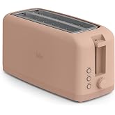 bella Fits-Anywhere&trade; Slim Toaster, 4 Slice Extra Long &amp; Wide Slot, Blossom