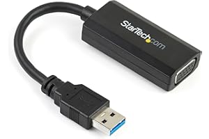 StarTech.com USB 3.0 to VGA Display Adapter 1920x1200, On-Board Driver Installation, Video Converter with External Graphics C