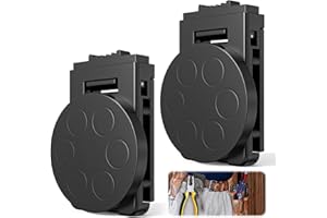 ZIHVFZU Professional-Grade Magnetic Tool Belt Clip - 2 Piece Non-Slip Magnetic Tool Clip, Clip-On Magnet Belt Clip for Hammers, Screwdrivers, Wrenches, Drills, Pliers, Sockets and other Metal Tools