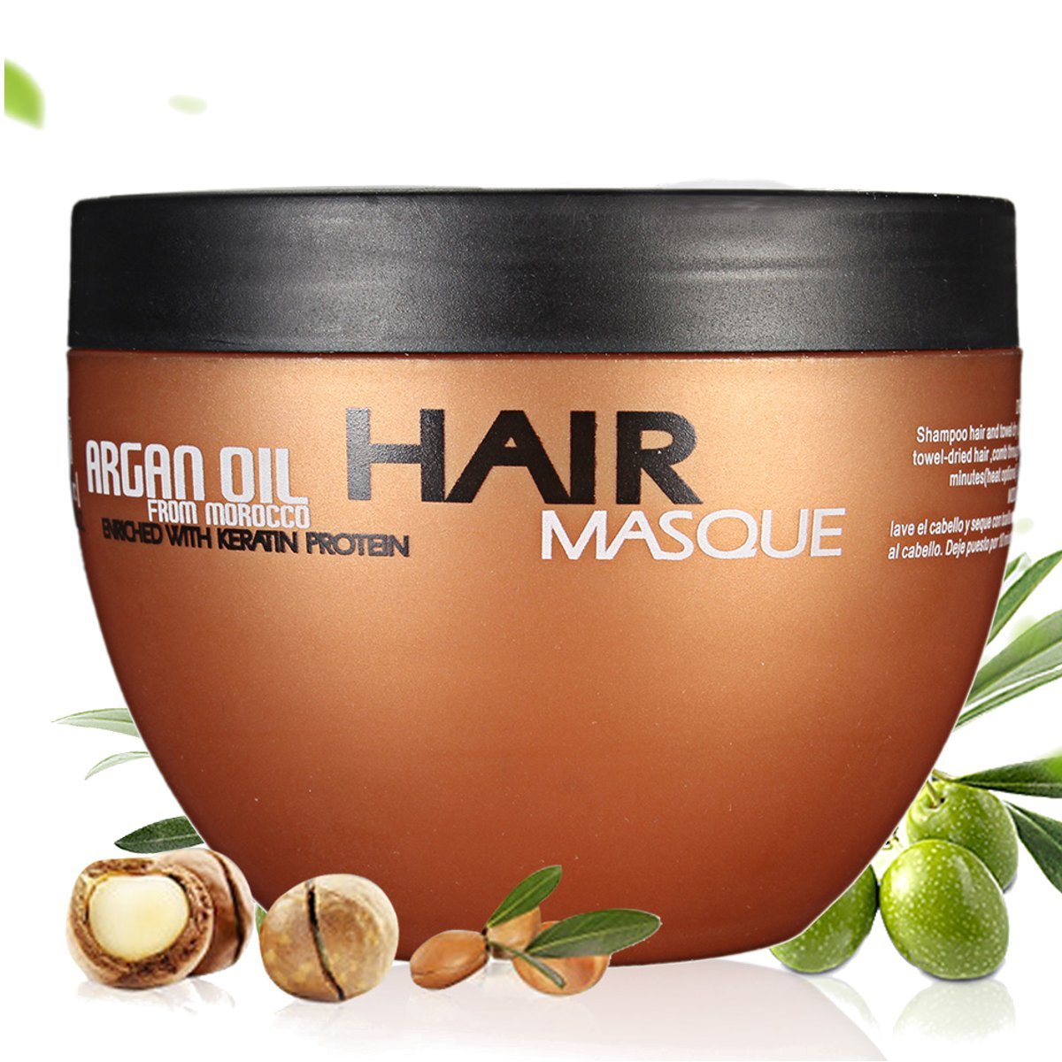 Skymore Organic Moroccan Argan Oil Hair Mask, 100 Natural Glycerine