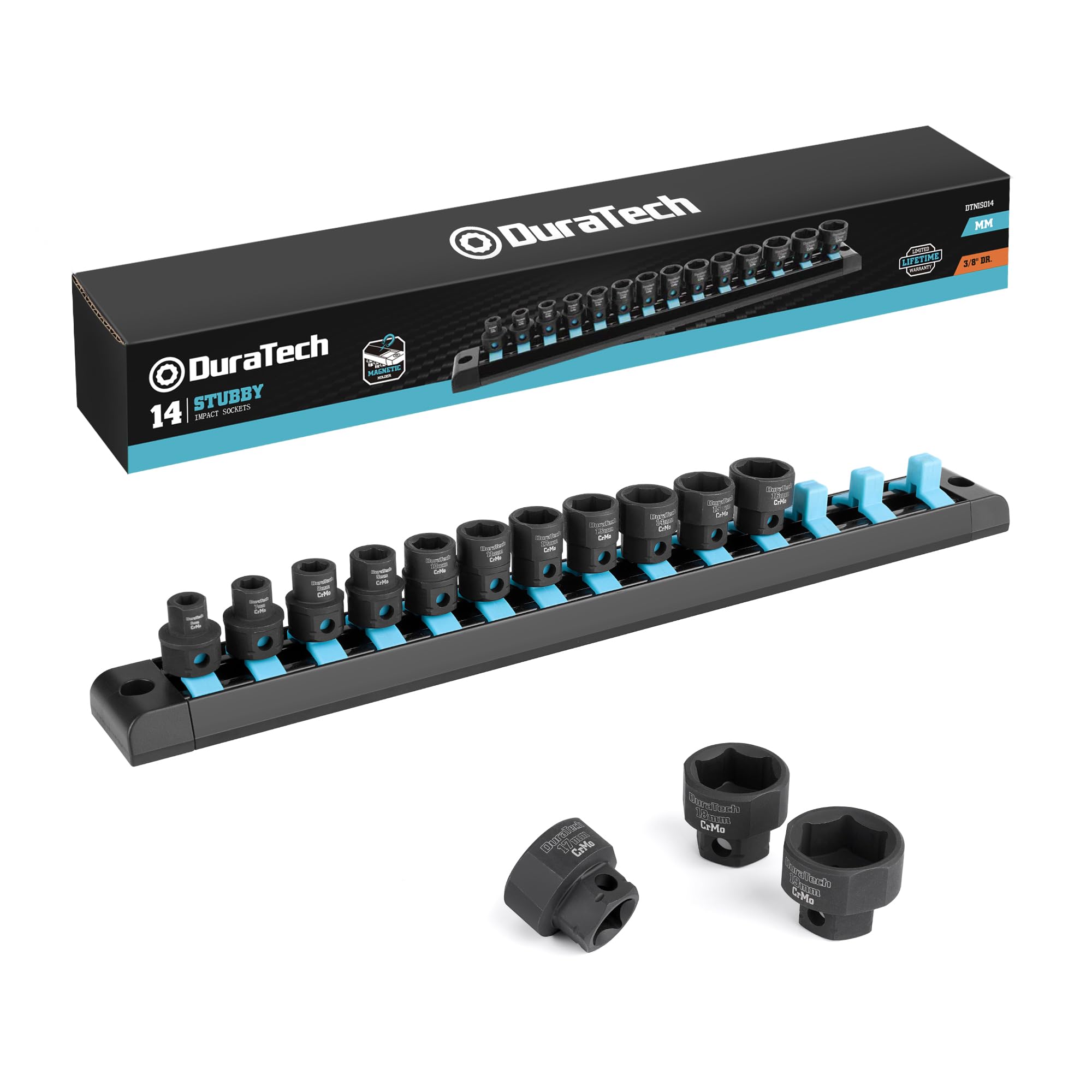 DURATECH 3/8" Drive Stubby Impact Socket