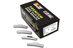 A2Z TIRE SUPPLIES T Series Hammer on ZINC Wheel Weights Coated (1.5oz) Box of 50pcs