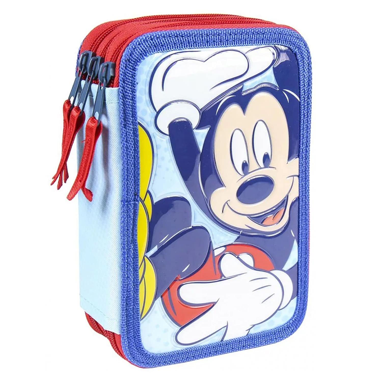 Cerdá Unisex Kids Plumier Triple Giotto Premium Pvc Mickey Triple Giotto Premium Pvc Mickey Pencil Case Not Applicable, Multi, 12.5 Xx 19.5 Xx 6.5 cm