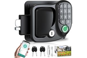 Wodli RV Door Lock Keyless Entry, 4-in-1 RV Keyless Entry with Bluetooth, Fingerprint, Keypad, Camper Door Lock, RV Door Latch for Camper, Lock Hole 3.75"x2.75"x1.5", Not fit Class A or Class C RVs