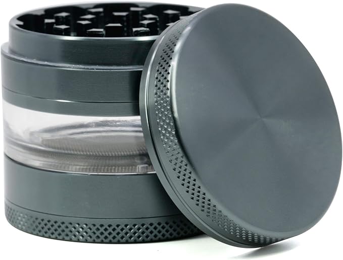 CyanCloud Grinder, 2.4 Inch 4 Piece Herb Grinder with Best Pollen