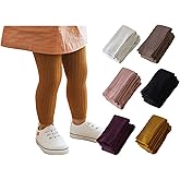 Frillybutts 6 Pack Cable Knit Leggings Unisex Infant Toddler Litter Kid Footless Pant 0-6T