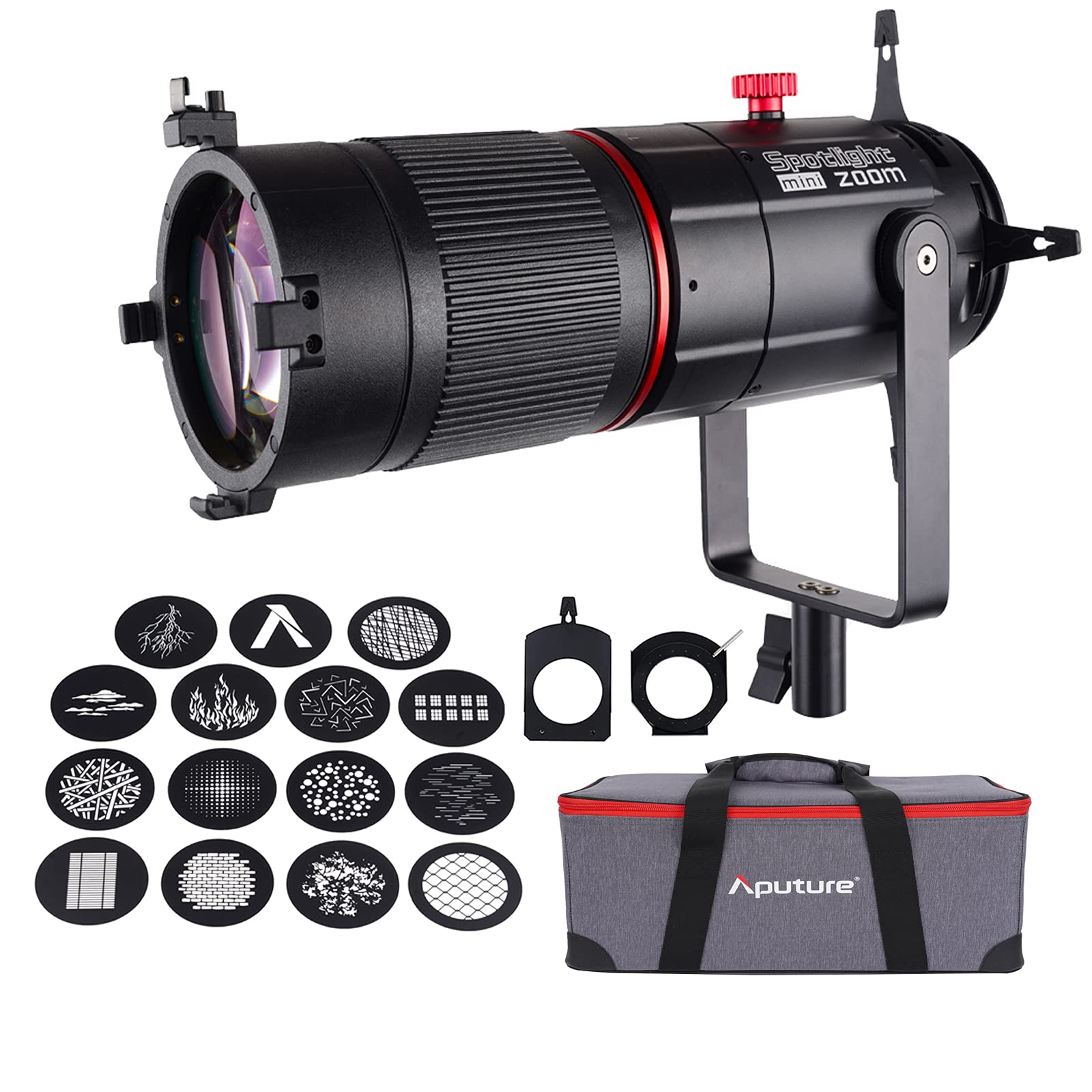 Aputure Spotlight Mini Zoom for Aputure LS 60d & 60x Adjustable Focus LED Lights Lighting Modifier 15°~30° 2X Zoom Gobos