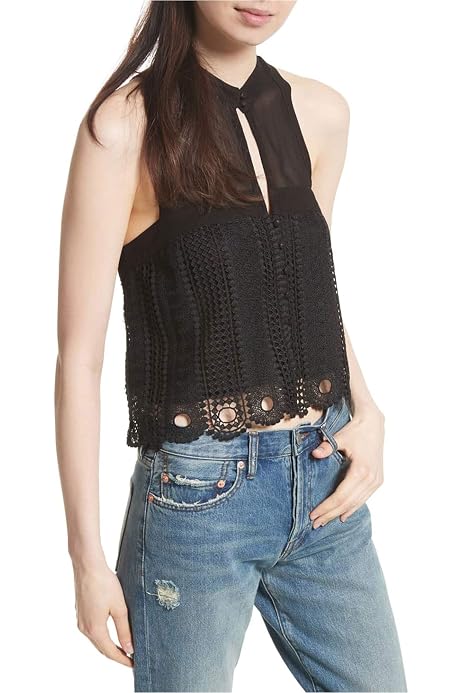 Free People Danny Pullover Black XS 