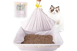 Cat Litter Box Liners 20 Count, 37”x18” Large Cat Litter Bags for Stainless Steel Sifting Litter Box and Automatic Cat Litter